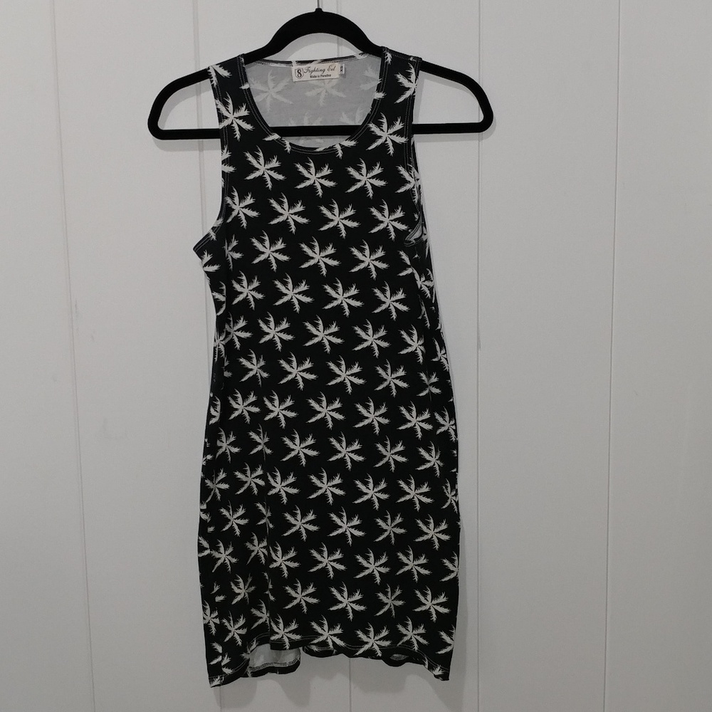 Fighting Eel palm tree dress